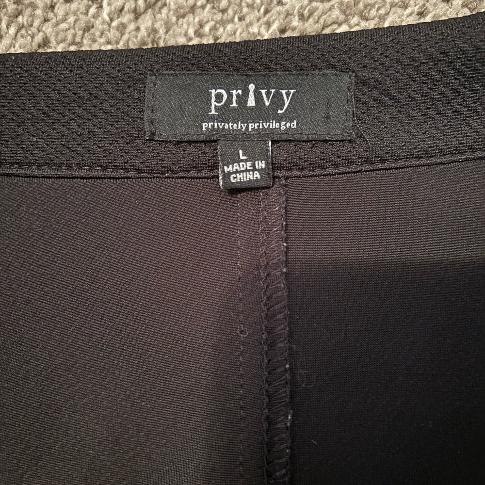 PRIVY Gold Accent Black Asymmetrical Moto Jacket - Picture 6 of 8